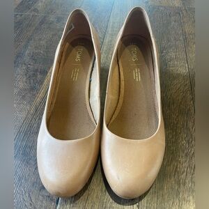 🤎Toms Tan Block Heel Women's Shoes🤎EXCELLENT CONDITION 🤎